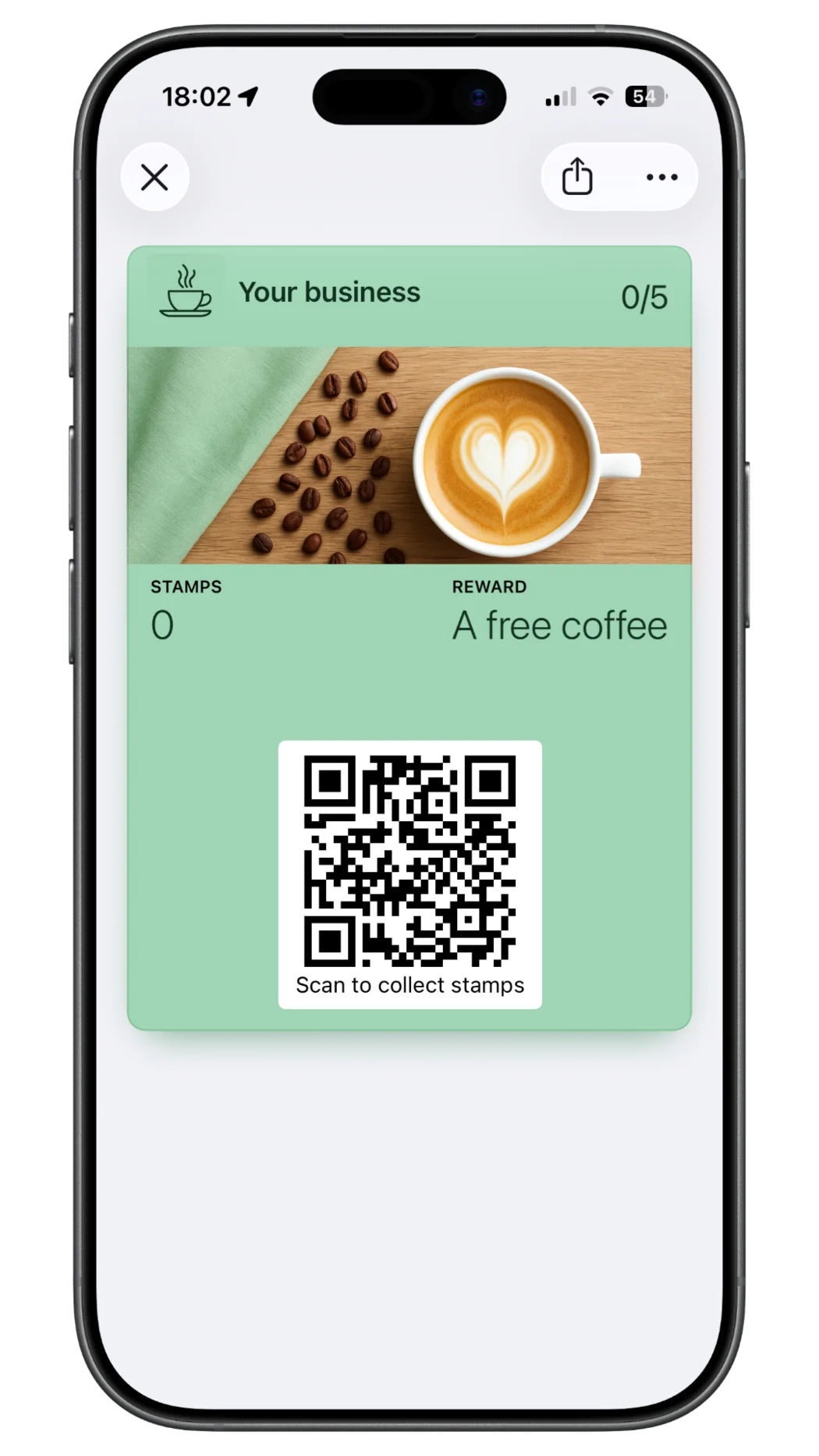 Book Shop Loyalty Card in Apple Wallet